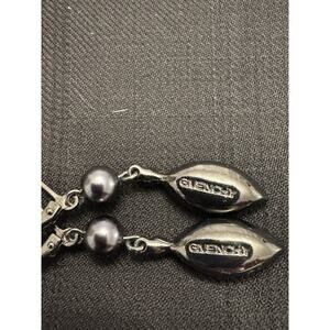 Givenchy Silver And Black Earrings And Necklace Set